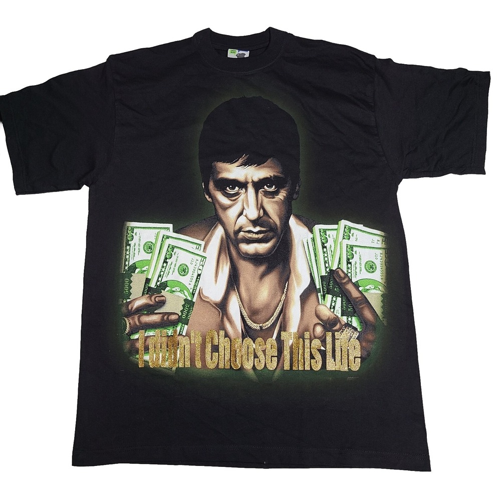Scarface I Didn't Choose This Life Phat Dog T Shirt Size Large‎ NWOT